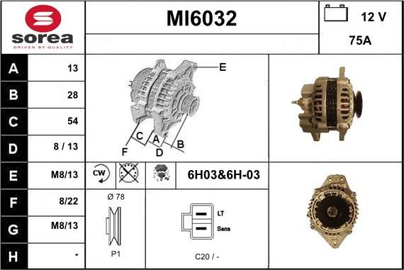 Sera MI6032 - Ģenerators autodraugiem.lv