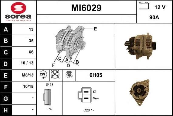 Sera MI6029 - Ģenerators autodraugiem.lv