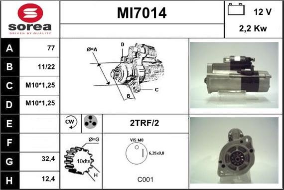 Sera MI7014 - Starteris autodraugiem.lv