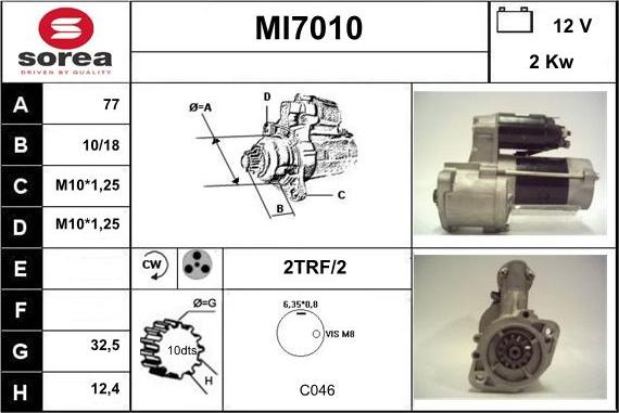 Sera MI7010 - Starteris autodraugiem.lv