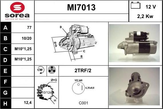 Sera MI7013 - Starteris autodraugiem.lv