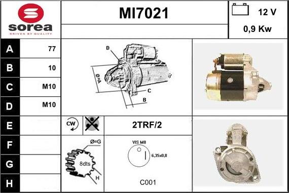 Sera MI7021 - Starteris autodraugiem.lv