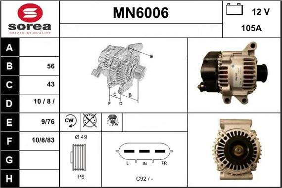 Sera MN6006 - Ģenerators autodraugiem.lv