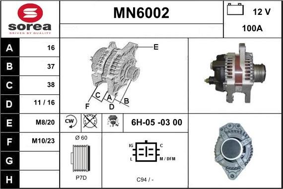 Sera MN6002 - Ģenerators autodraugiem.lv