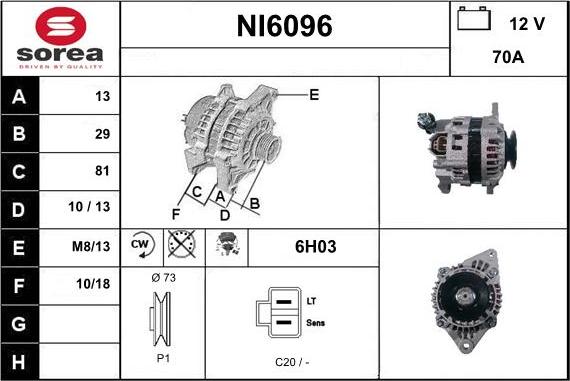 Sera NI6096 - Ģenerators autodraugiem.lv