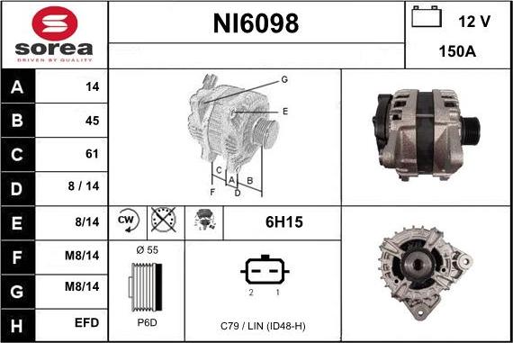 Sera NI6098 - Ģenerators autodraugiem.lv