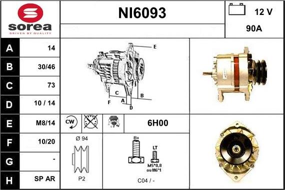 Sera NI6093 - Ģenerators autodraugiem.lv