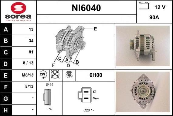 Sera NI6040 - Ģenerators autodraugiem.lv