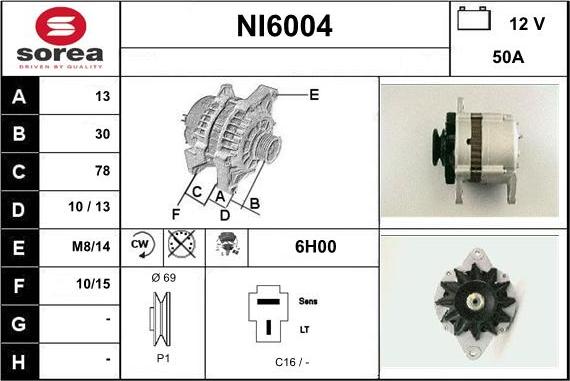 Sera NI6004 - Ģenerators autodraugiem.lv