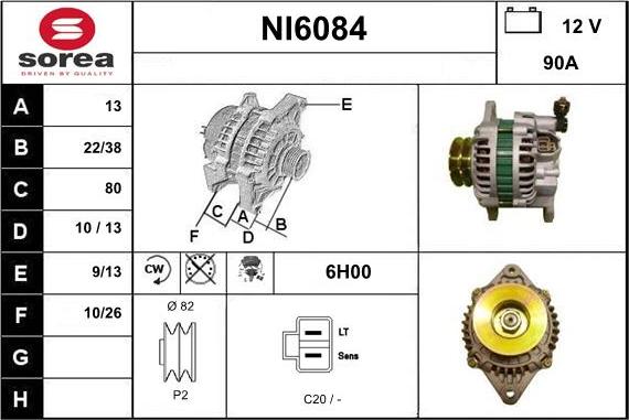 Sera NI6084 - Ģenerators autodraugiem.lv