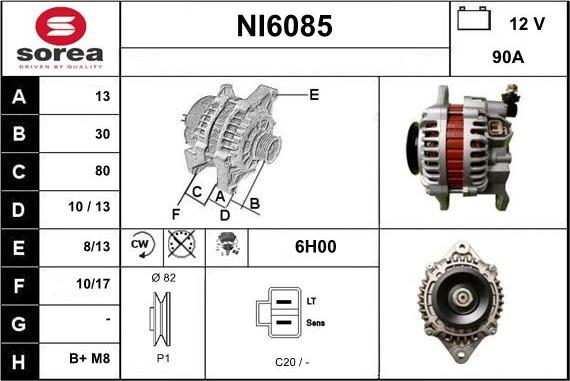 Sera NI6085 - Ģenerators autodraugiem.lv