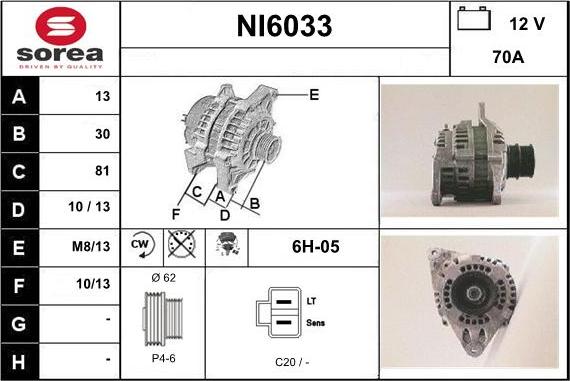 Sera NI6033 - Ģenerators autodraugiem.lv