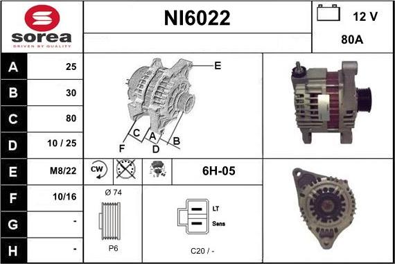 Sera NI6022 - Ģenerators autodraugiem.lv