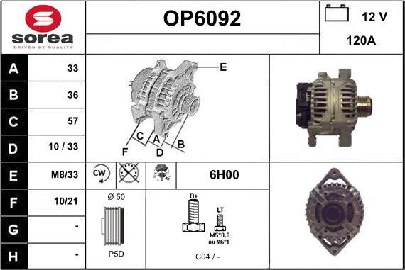 Sera OP6092 - Ģenerators autodraugiem.lv