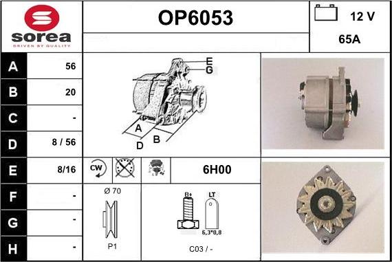 Sera OP6053 - Ģenerators autodraugiem.lv