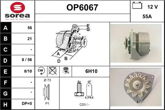 Sera OP6067 - Ģenerators autodraugiem.lv
