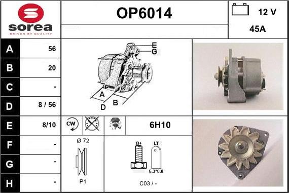 Sera OP6014 - Ģenerators autodraugiem.lv