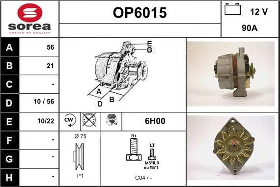Sera OP6015 - Ģenerators autodraugiem.lv