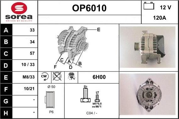 Sera OP6010 - Ģenerators autodraugiem.lv