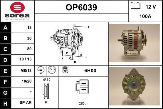 Sera OP6039 - Ģenerators autodraugiem.lv