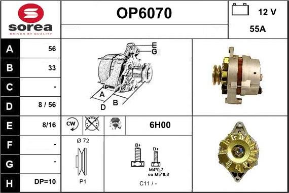 Sera OP6070 - Ģenerators autodraugiem.lv