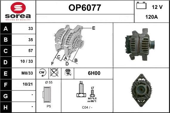 Sera OP6077 - Ģenerators autodraugiem.lv