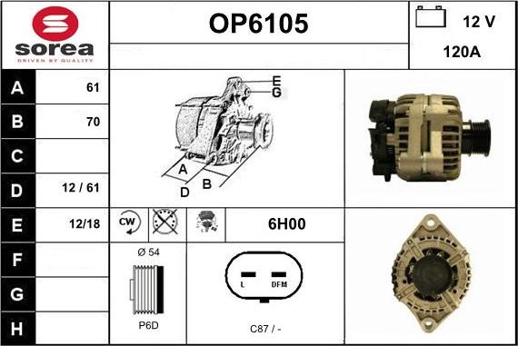 Sera OP6105 - Ģenerators autodraugiem.lv