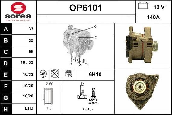 Sera OP6101 - Ģenerators autodraugiem.lv