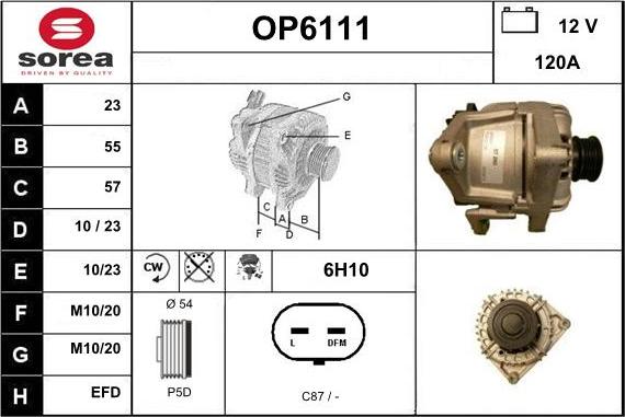 Sera OP6111 - Ģenerators autodraugiem.lv