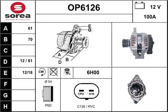 Sera OP6126 - Ģenerators autodraugiem.lv