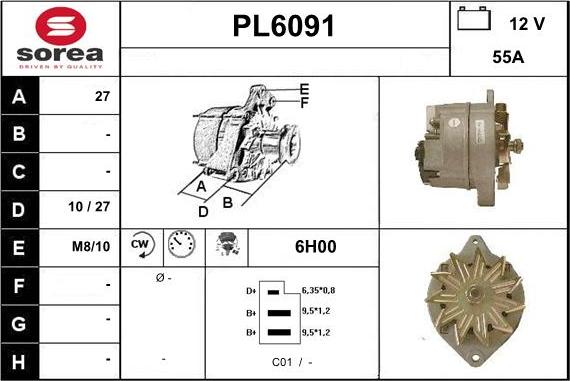 Sera PL6091 - Ģenerators autodraugiem.lv