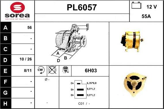 Sera PL6057 - Ģenerators autodraugiem.lv