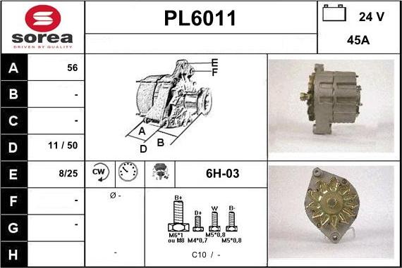 Sera PL6011 - Ģenerators autodraugiem.lv