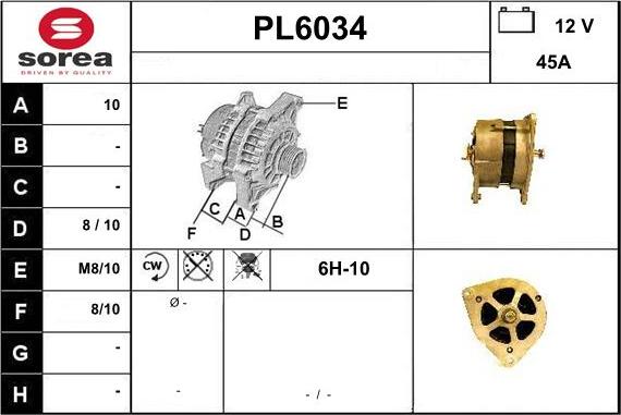 Sera PL6034 - Ģenerators autodraugiem.lv