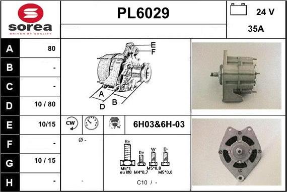 Sera PL6029 - Ģenerators autodraugiem.lv