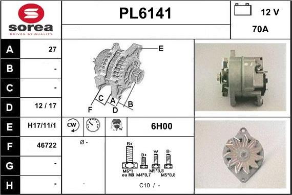 Sera PL6141 - Ģenerators autodraugiem.lv