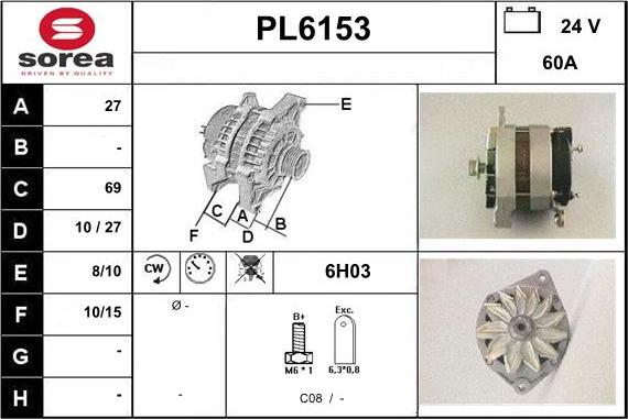 Sera PL6153 - Ģenerators autodraugiem.lv