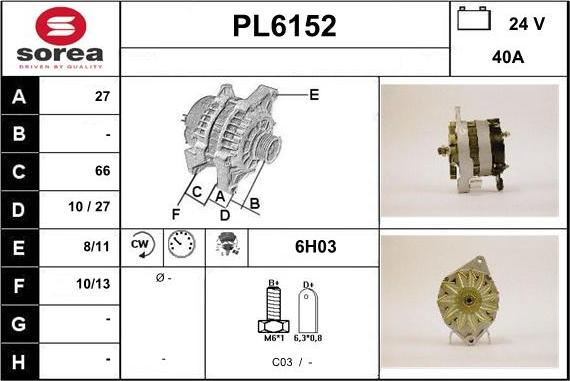 Sera PL6152 - Ģenerators autodraugiem.lv