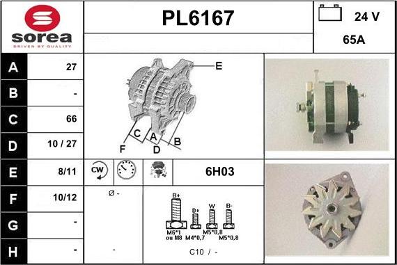 Sera PL6167 - Ģenerators autodraugiem.lv