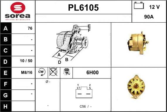 Sera PL6105 - Ģenerators autodraugiem.lv