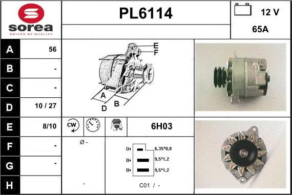 Sera PL6114 - Ģenerators autodraugiem.lv