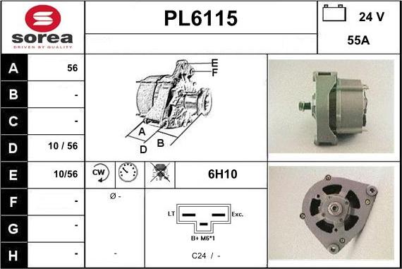 Sera PL6115 - Ģenerators autodraugiem.lv