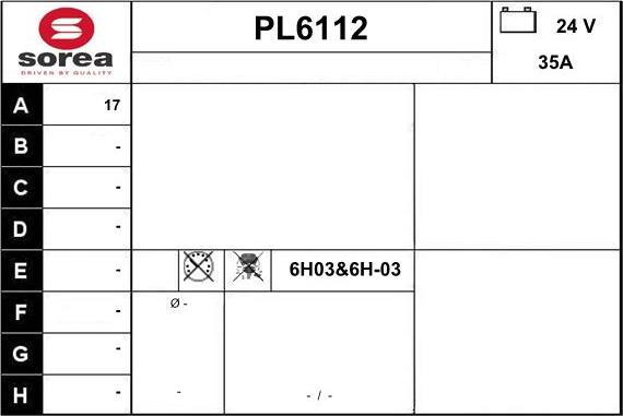 Sera PL6112 - Ģenerators autodraugiem.lv