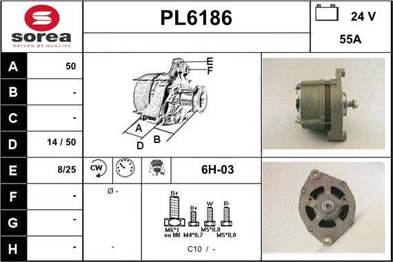 Sera PL6186 - Ģenerators autodraugiem.lv