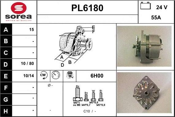 Sera PL6180 - Ģenerators autodraugiem.lv