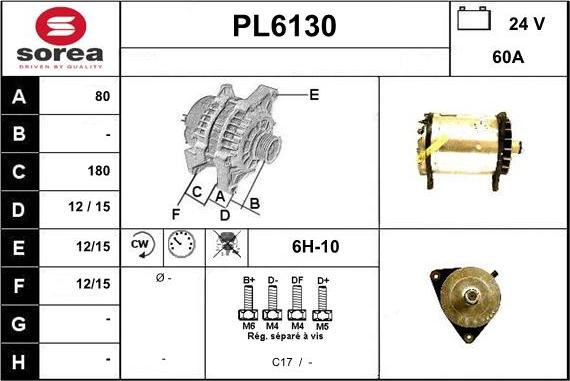 Sera PL6130 - Ģenerators autodraugiem.lv