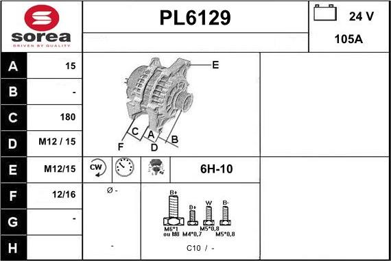 Sera PL6129 - Ģenerators autodraugiem.lv