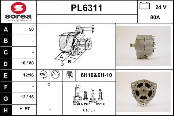 Sera PL6311 - Ģenerators autodraugiem.lv