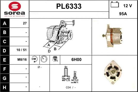 Sera PL6333 - Ģenerators autodraugiem.lv