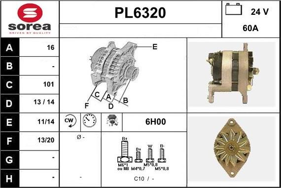 Sera PL6320 - Ģenerators autodraugiem.lv